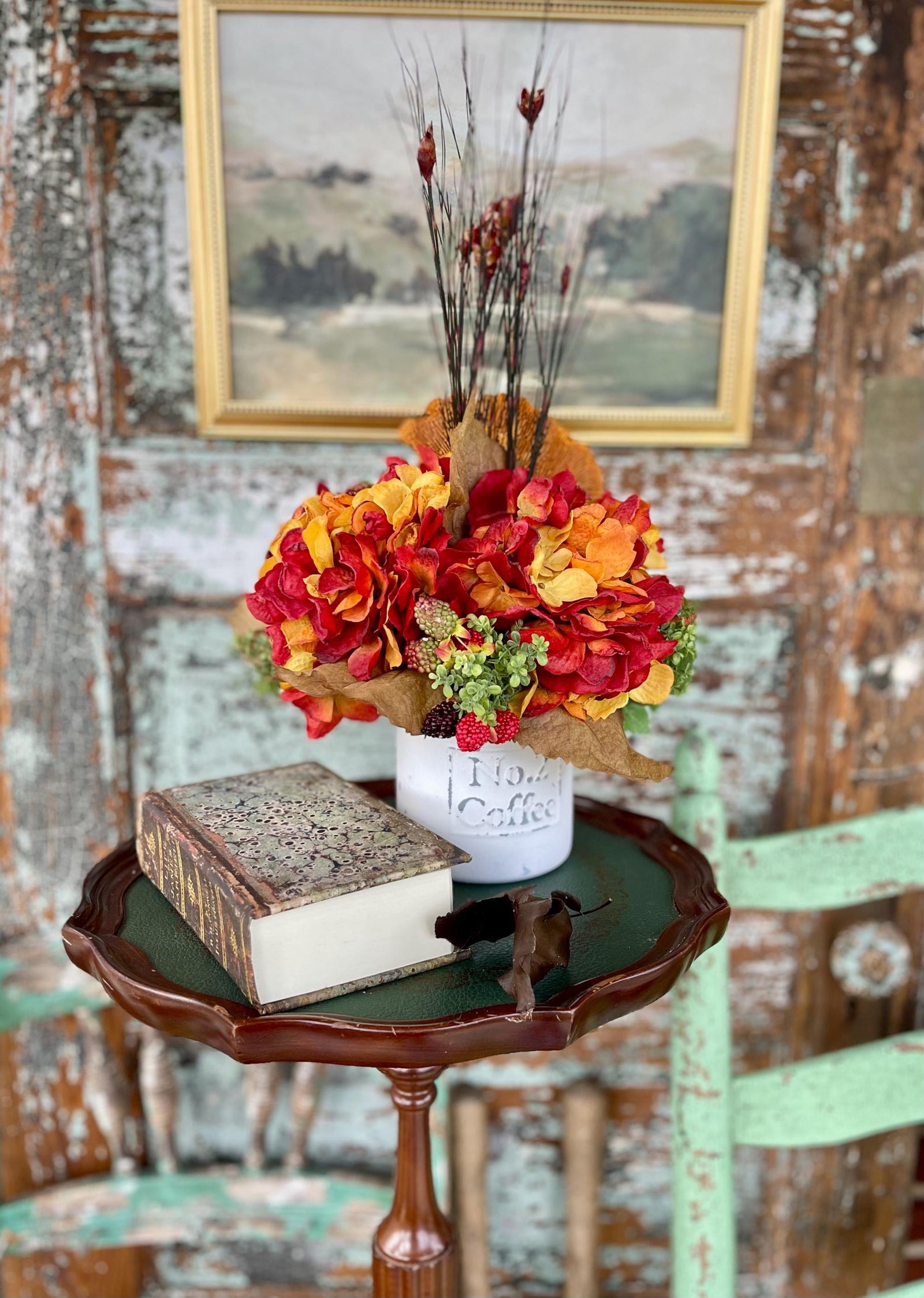 The Jessie Fall Rustic Centerpiece For Table