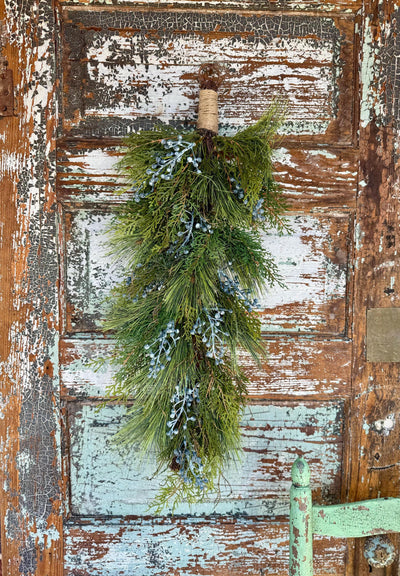 Artificial Juniper Swag for front door