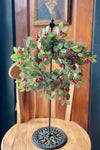 The Ivy Christmas Red Holly Leaf Candle Ring