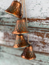 Vintage Style Copper Look Bell Cluster