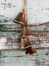 Vintage Style Copper Look Bell Cluster