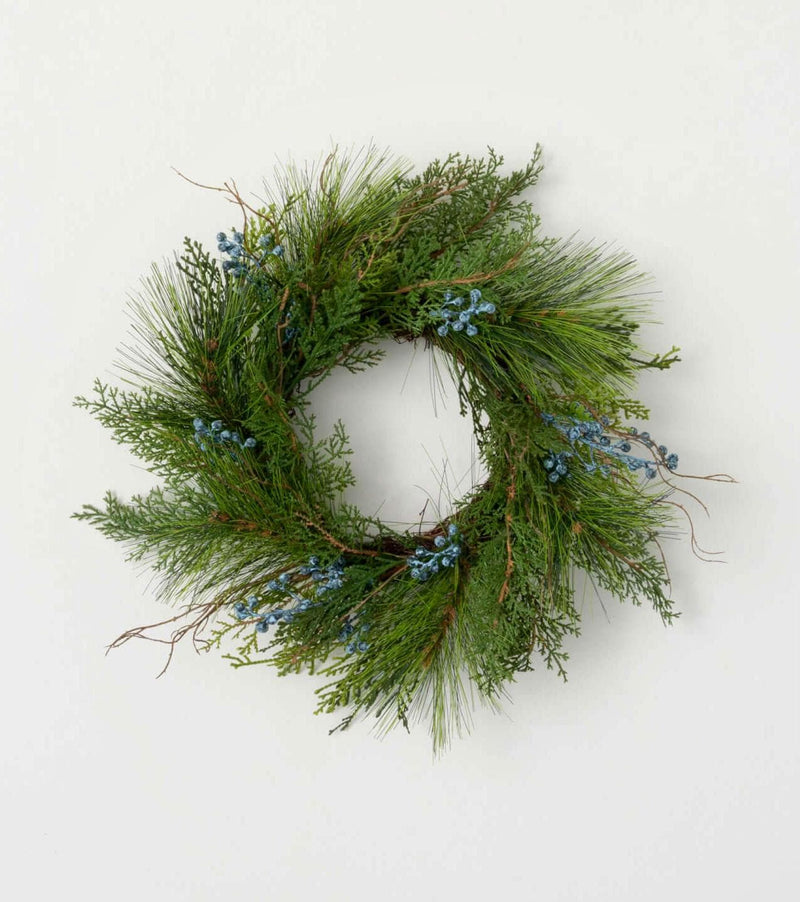 Juniper Pine Christmas Wreath Candle Ring