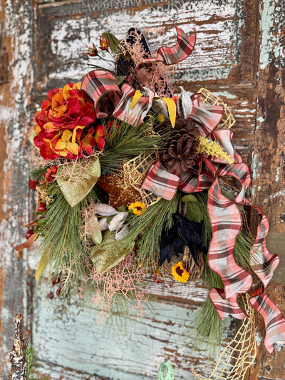 The Lela Cottage Fall Wreath For Front Door