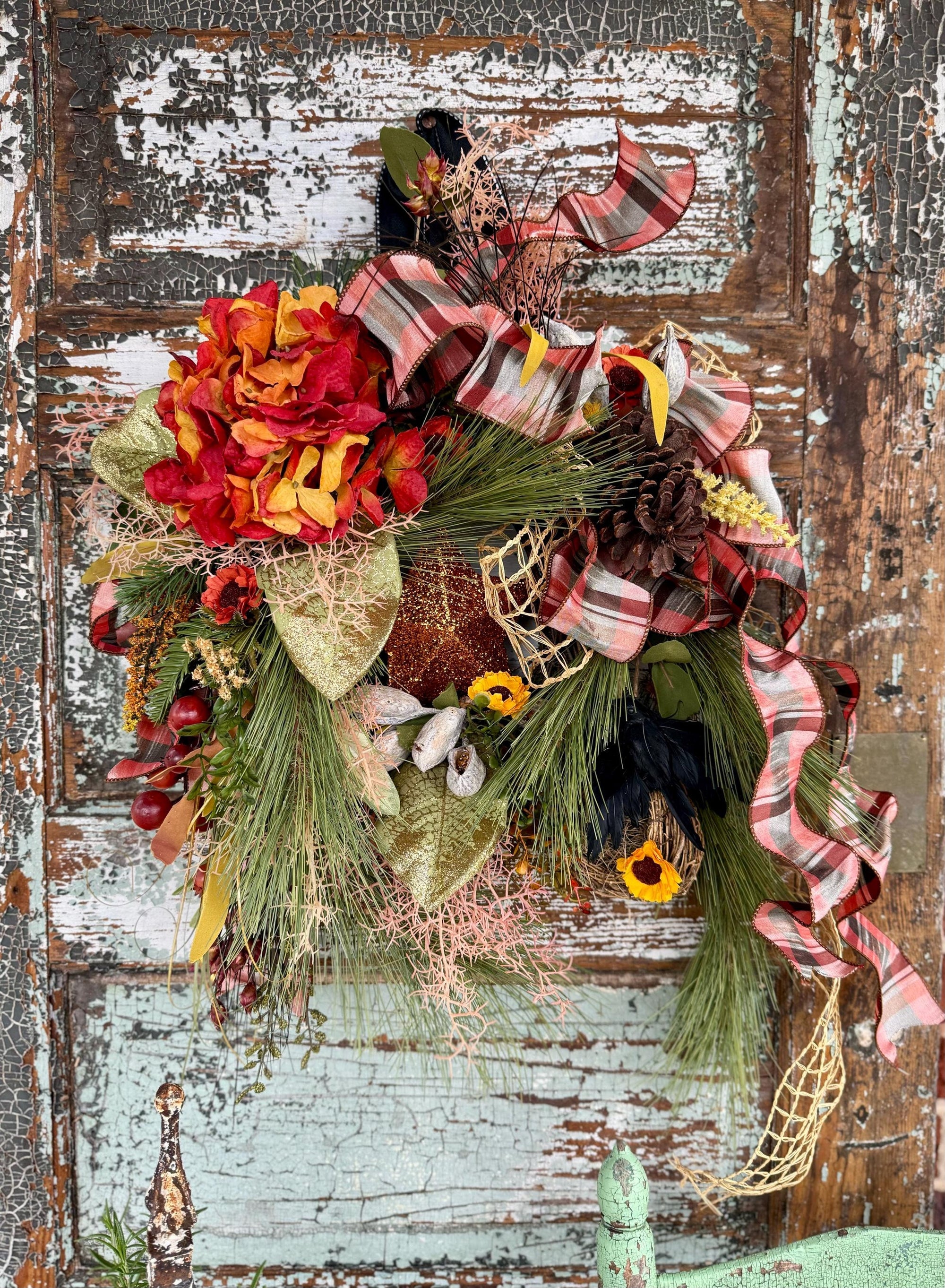 The Lela Cottage Fall Wreath For Front Door