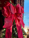 The Candi Hot Pink Plush Velvet XL Christmas Tree Topper Bow