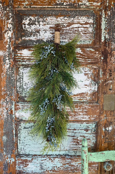 Artificial Juniper Swag for front door