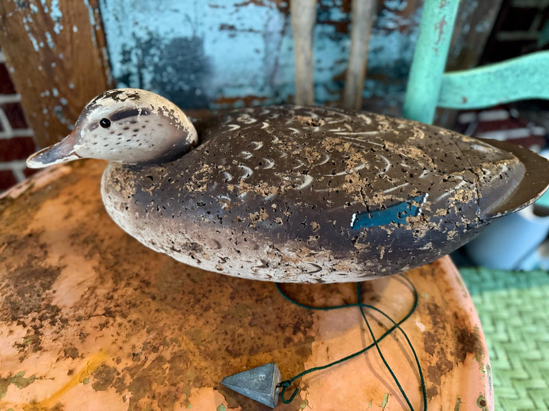 Vintage Duck Decoy, antique cork duck decoy, cabin decor, mantle decor, vintage hunting memorabilia, estate find, lodge decor, gift for him