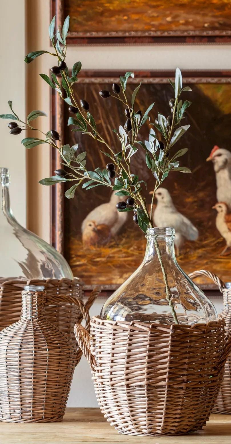 Faux Olive Branch: 32" Silk Flower Stem Craft Supply