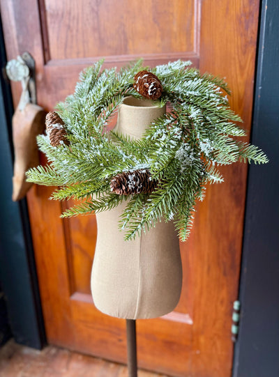 Artificial Pine Candle Ring