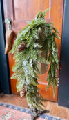 The Shane Faux Snowy Mixed Pine Drop pick