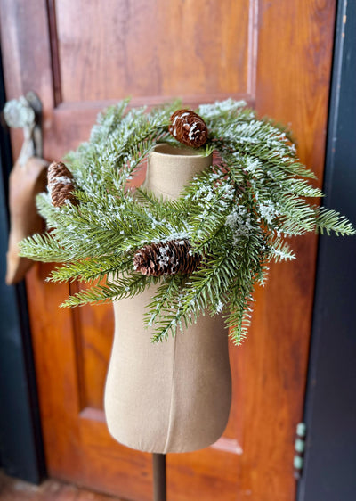 The Stephan Snowy Pine Candle Ring