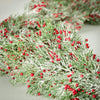 5 Foot Cedar Red Berry Christmas Garland