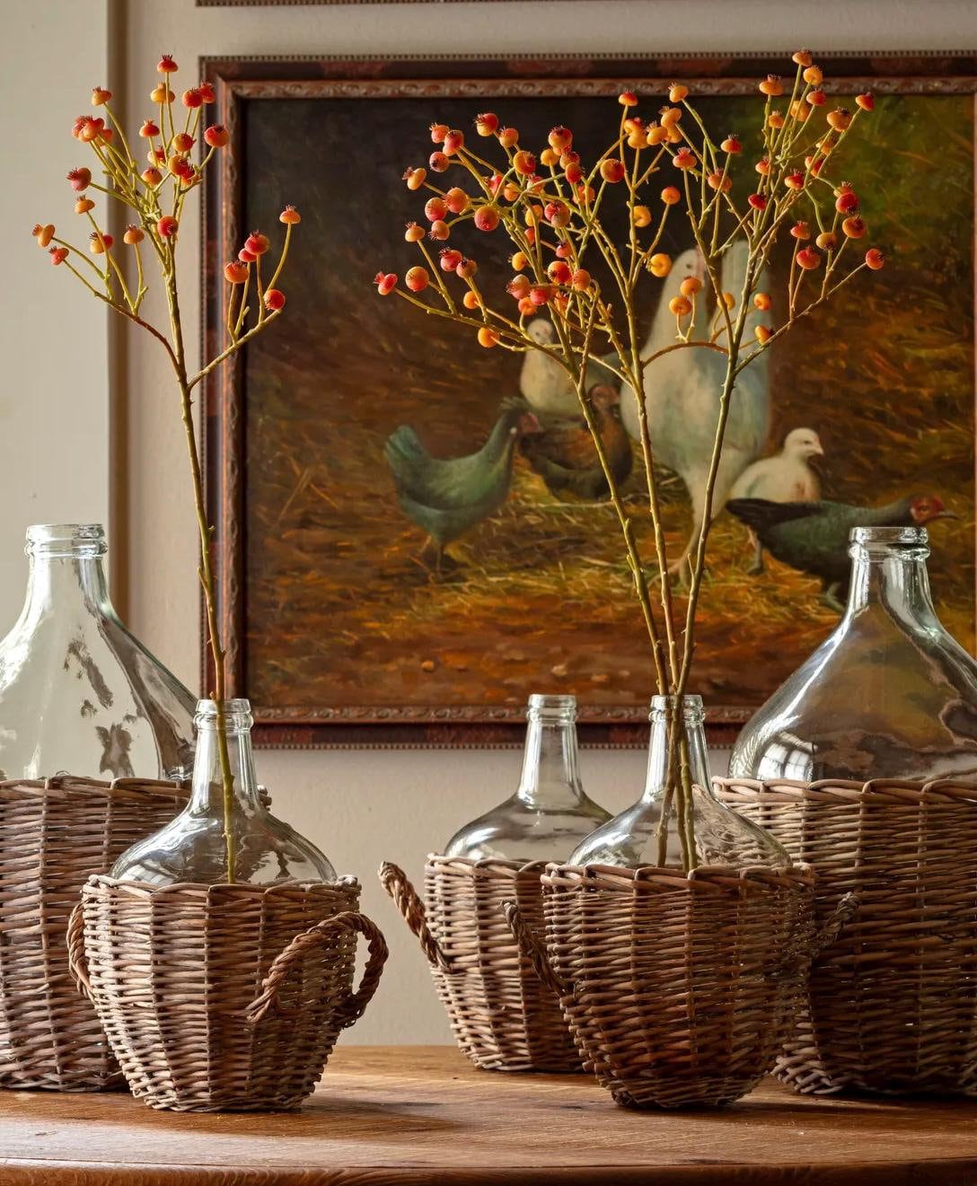 Faux Wild Rose Hip Spray