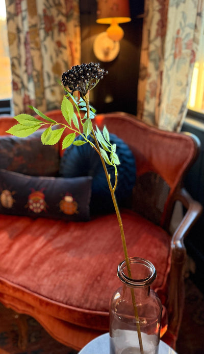 Faux Elderberry Cluster Branch