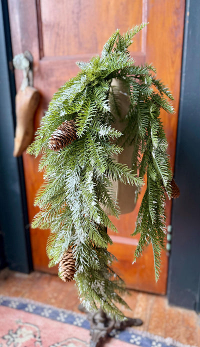 Artificial Pine Tear Drop Swag