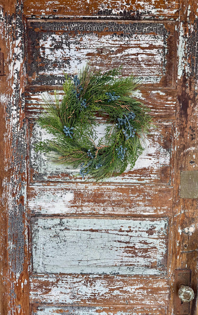 Juniper Pine Christmas Wreath Candle Ring