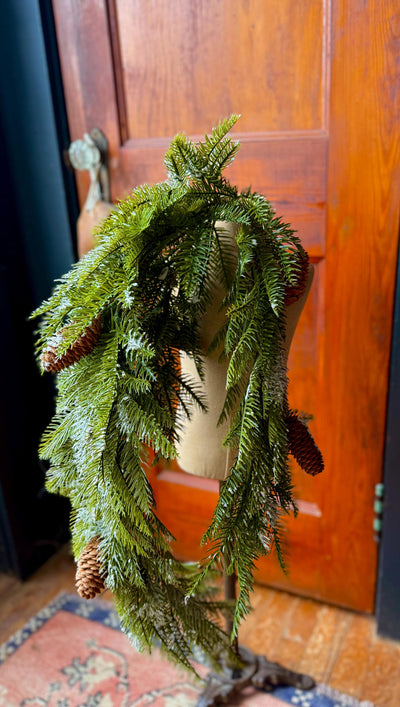 Artificial Pine Tear Drop Swag