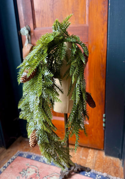 Artificial Pine Tear Drop Swag