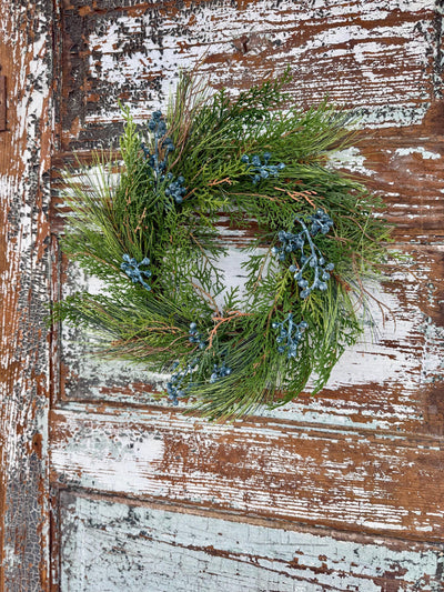 Juniper Pine Christmas Wreath Candle Ring