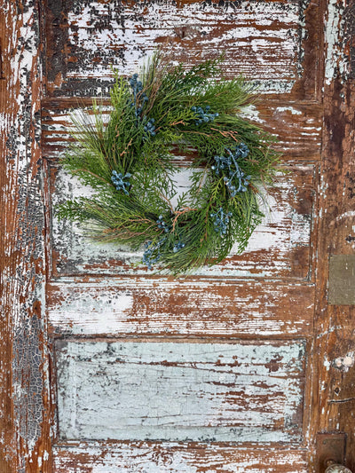 Juniper Pine Christmas Wreath Candle Ring