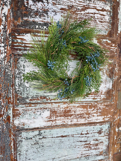 Juniper Pine Christmas Wreath Candle Ring