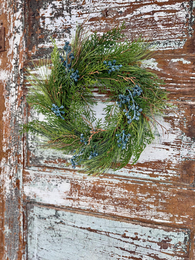 Juniper Pine Christmas Wreath Candle Ring