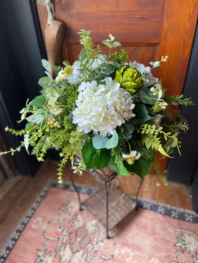 Artificial Silver Dollar Eucalyptus Greenery Spray