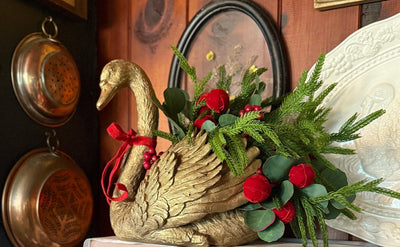 Artificial Silver Dollar Eucalyptus Greenery Spray