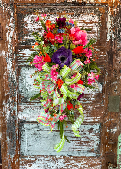 The Heidi Wildflower Door Swag