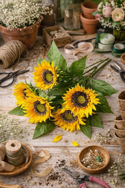 Artificial Sunflower Bush