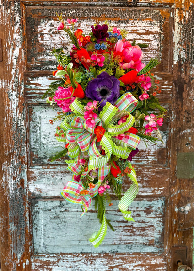 The Heidi Wildflower Door Swag