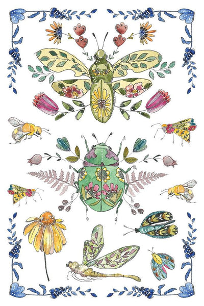 IOD Fern Fables Watercolor Transfer, Vintage Victorian Transfers for crafts, craft supply, Card embellishment, floral transfer for smalls