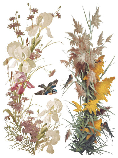 IOD Flowers By The Poets Rub On Transfer Sheet (12x16)