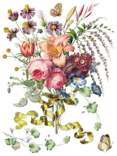 IOD Marche Des Fleurs Rub On Transfer Sheet (12x16)
