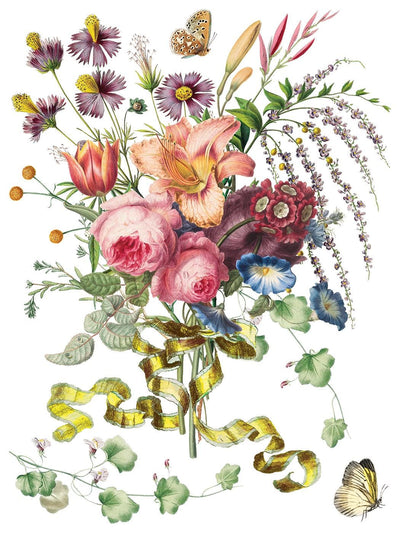 IOD Marche Des Fleurs Rub On Transfer Sheet (12x16)