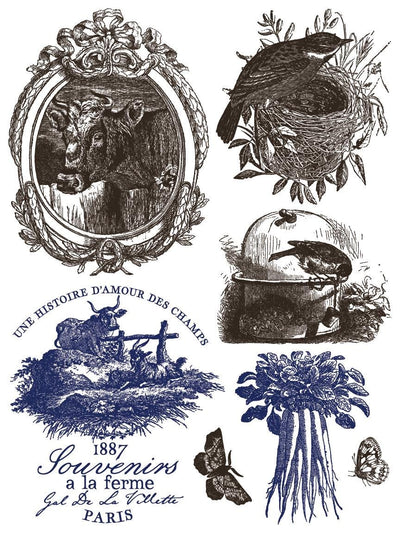 IOD Hameau de la Reine Paint Inlay Sheet