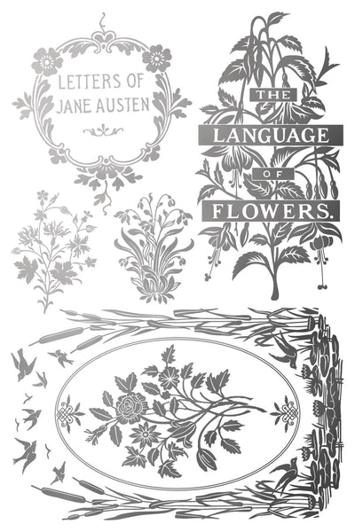 IOD Athenæum Gilded Foil Rub On Transfer Sheet (8x12)