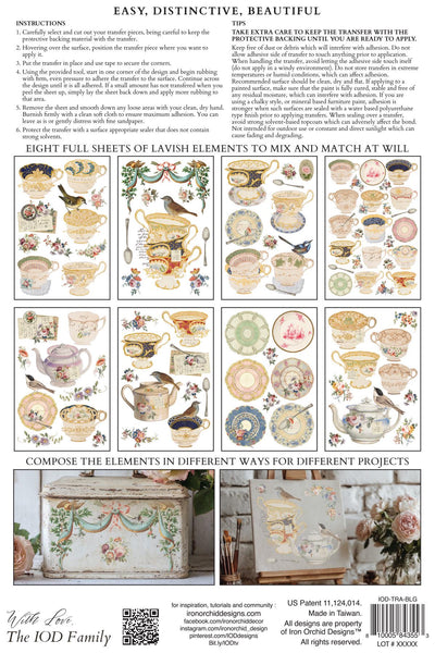 IOD Belgravia Floral Transfer