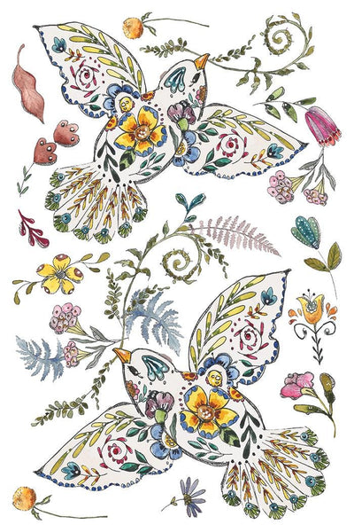 IOD Fern Fables Watercolor Transfer