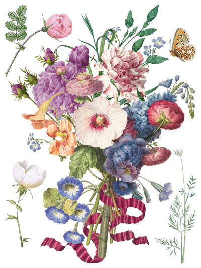IOD Marche Des Fleurs Rub On Transfer Sheet (12x16)