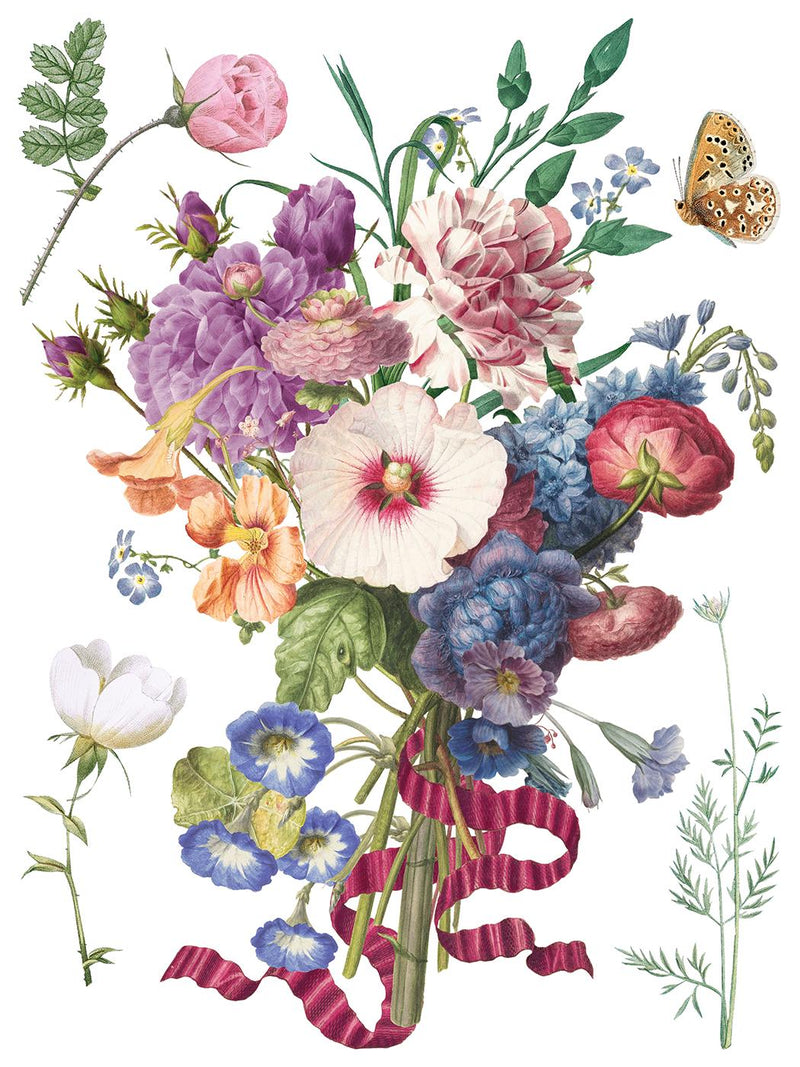IOD Marche Des Fleurs Rub On Transfer Sheet (12x16)