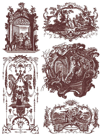 IOD Hameau de la Reine Paint Inlay Sheet