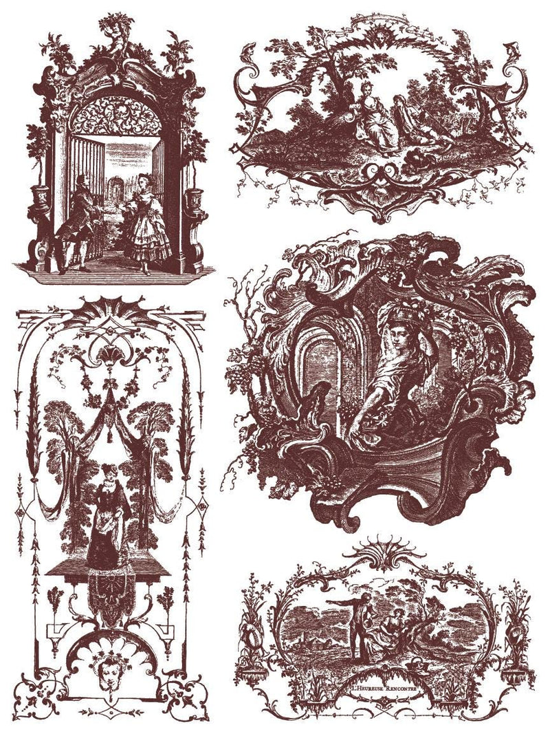 IOD Hameau de la Reine Paint Inlay Sheet