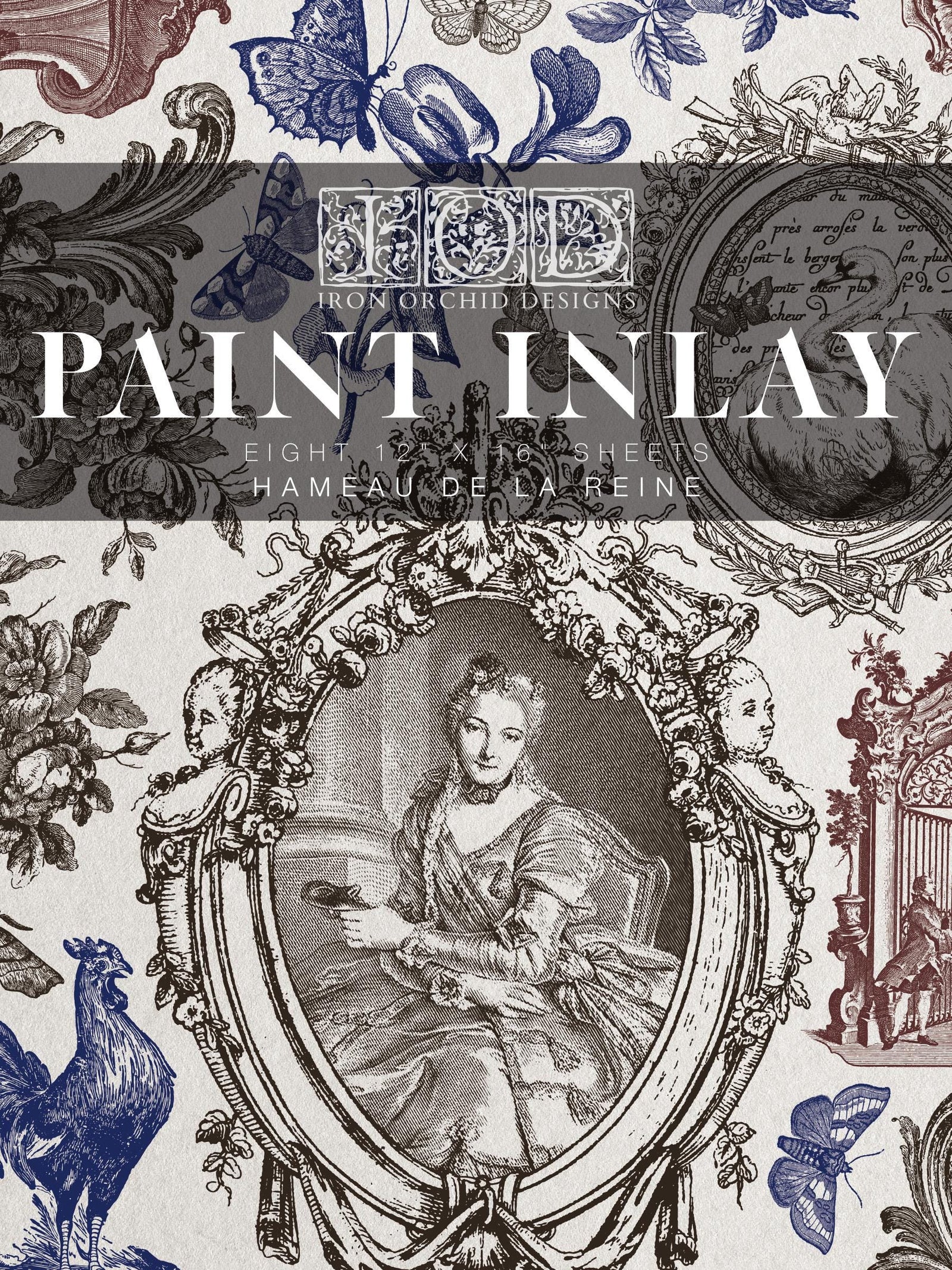 IOD Hameau de la Reine Paint Inlay Sheet