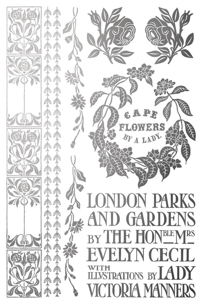 IOD Athenæum Gilded Foil Rub On Transfer Sheet (8x12)
