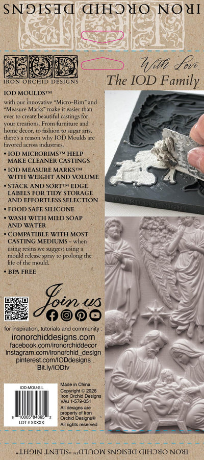 IOD Silent Night Decor Mould