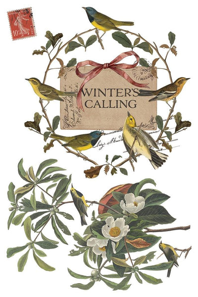 IOD Winter’s Calling Rub On Transfer Sheet