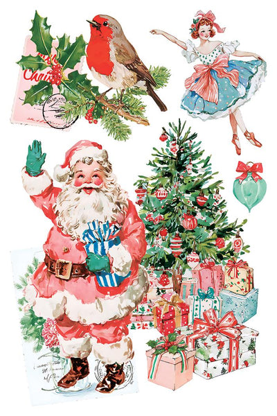 IOD Darling Holiday Rub On Transfer Sheet