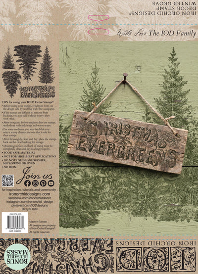 IOD Winter Grove Christmas Decor Stamp