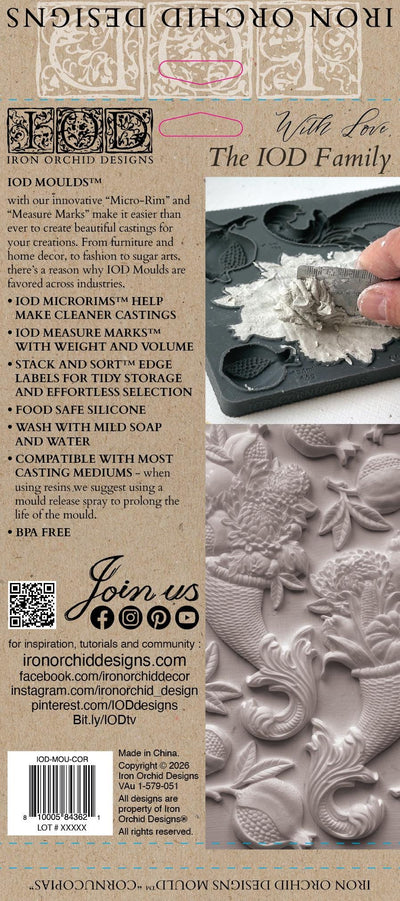 IOD Cornucopias Decor Mould